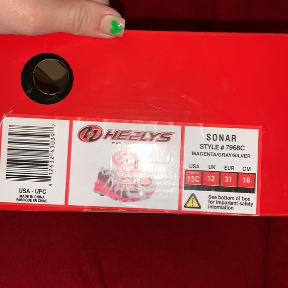 KIDS PINK HEELYS - Picture 2 of 3